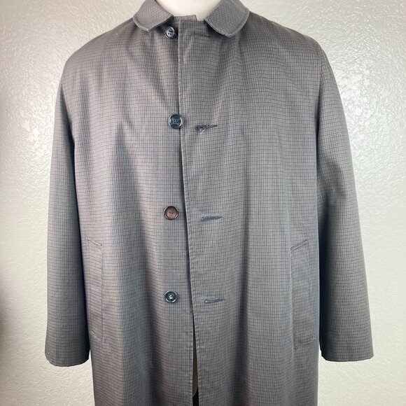 Towncraft by JCP Men's Gray Faux Fur Removable Lining Overcoat Size 46R-48R - Picture 1 of 16